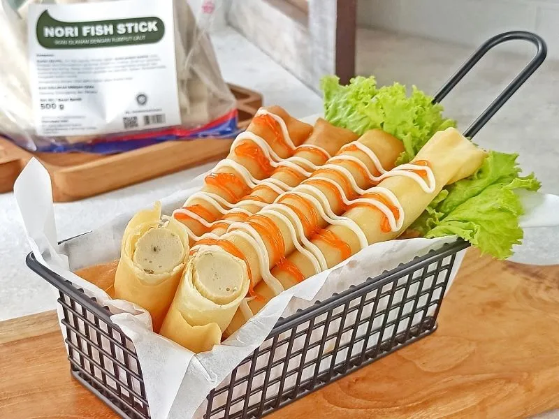 Nori Fish Stick Spring Roll Nori Fish Stick Spring Roll